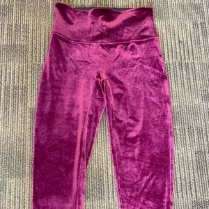 SPANX Velvet Leggings - Rich Purple